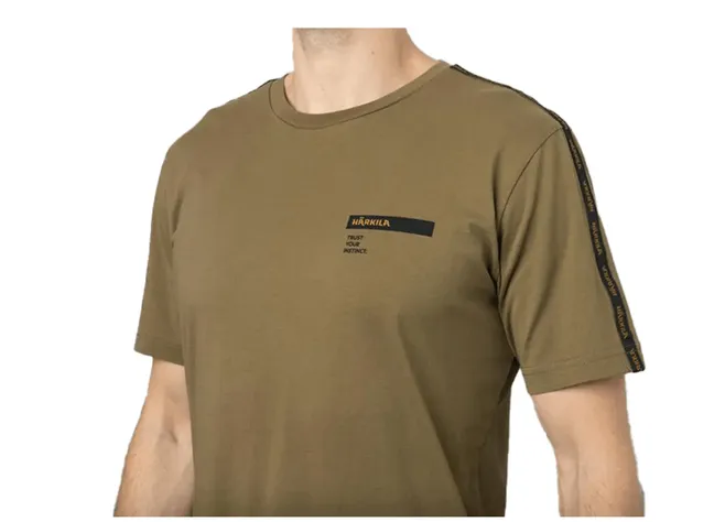 Футболка Harkila logo band S/S Олива Фото 2